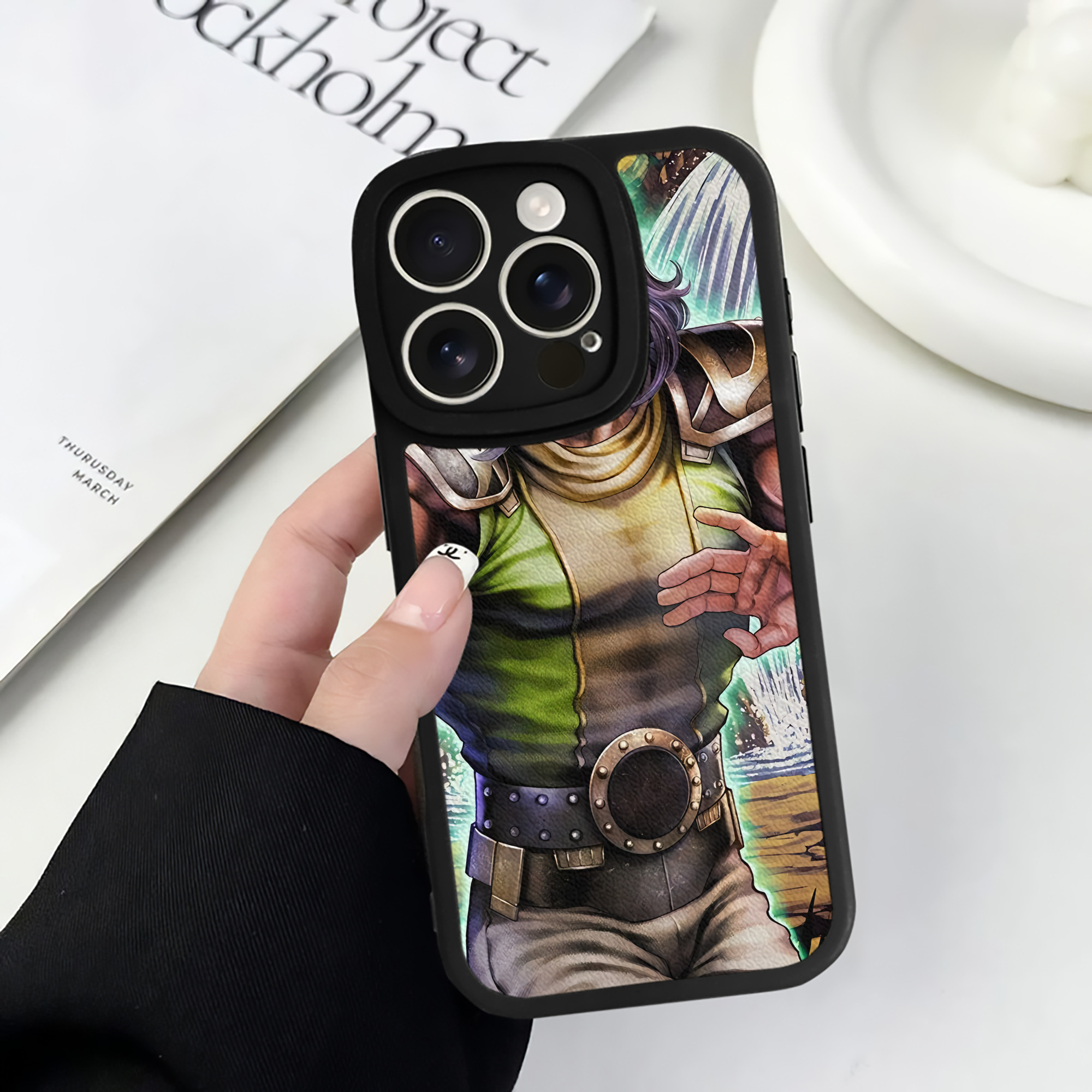 （画像用） 北斗の拳 Fist of the North Star 【iPhone 16シリーズ対応】シリコンスマホケース（レザー調） 材質：シリコン